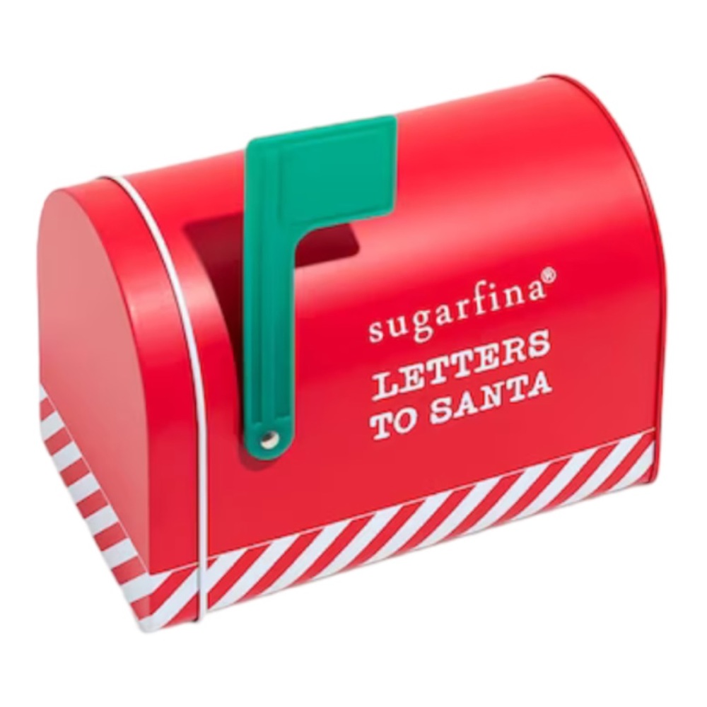 Sugarfina Letters to Santa Tin Christmas Mailbox Tin Christmas Decoration